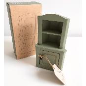 Armoire d'angle en bois souris maileg - light green