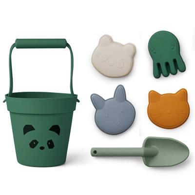 Seau et accessoires Plage - Panda garden green multi mix