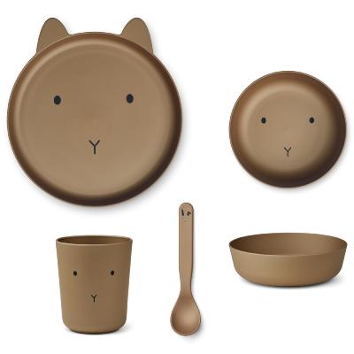 Coffret Set Repas vaisselle 100% PLA Brody lapin - rabbit oat