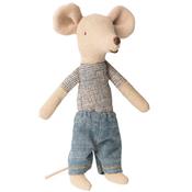 Souris maileg grand frère box Jean denim - Micro