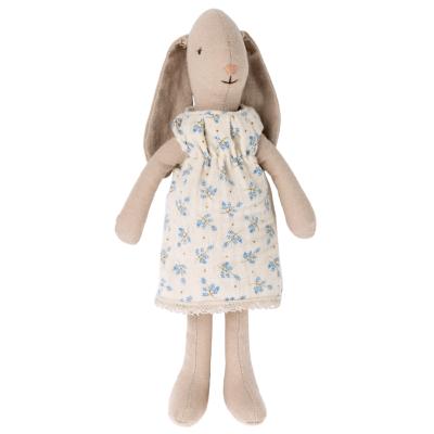 Lapin maileg Bunny robe fleurie bleue - Taille 1 (mini)