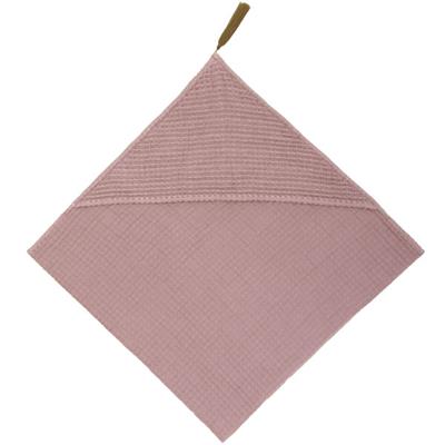 Cape de bain numero 74 Waffle BIO - rose fané / dusty pink S007