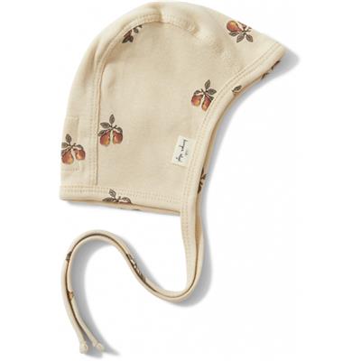 Bonnet naissance Helmet Coton Bio - Poire