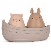 Jouets pour le bain Lapin Chaton et Bateau - rose / lilac mix