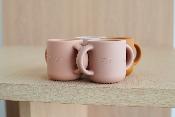 2 Tasses Silicone Gene - chat rose / dumbo grey