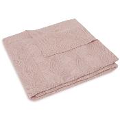 Couverture de berceau tricot bio Shell Knit Jollein - rose Pale Pink