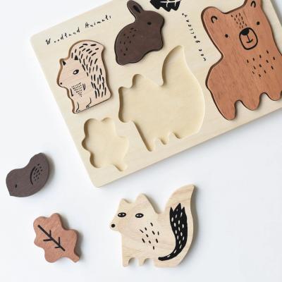 Puzzle en bois Wee Gallery - Animaux de la forêt