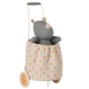 Trolley maileg Chariot de Course pour enfant - pois Bleu