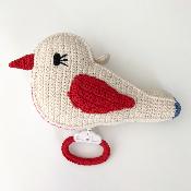 Oiseau musical crochet Anne Claire Petit - multicolore