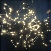 Guirlande 80 LEDS knirke - argent