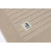 Couverture de berceau tricot bio PURE Knit Jollein - beige Nougat