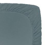 Housse matelas à langer n74 velours - bleu gris / ice blue S032