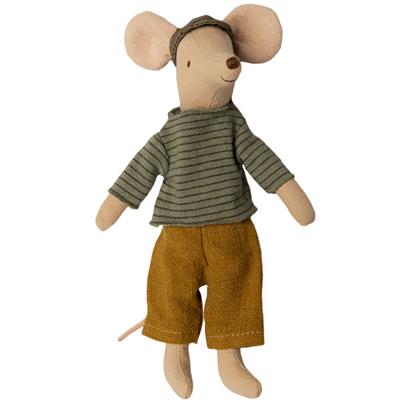 Papa Souris maileg Casual - sweat rayé et pantalon