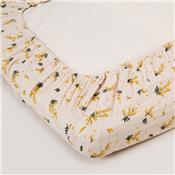 Drap housse Enfant mousseline - Mimosa