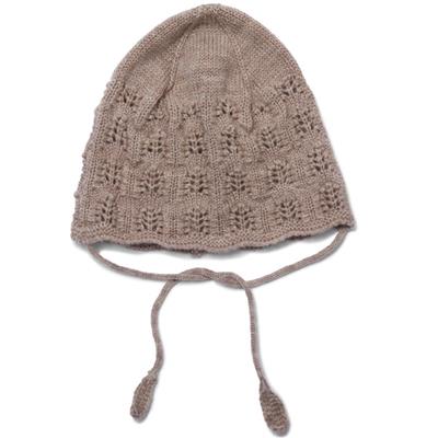 Bonnet en tricot Sinna - paloma brown