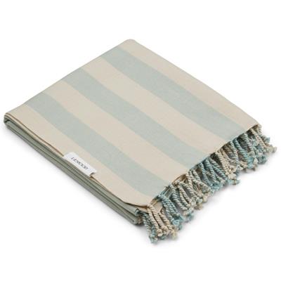 Serviette plage / Fouta Mona - Sea blue / Sandy