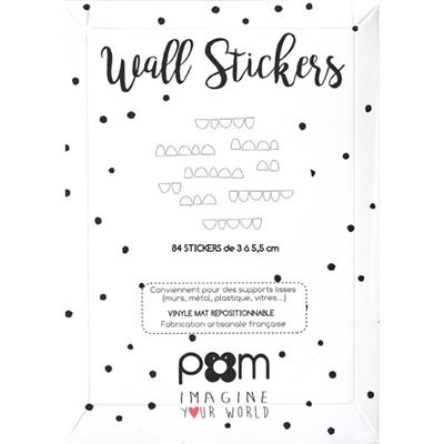 Stickers demi-cercles - blanc