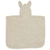 Poncho de bain enfant Jollein - lapin beige Nougat