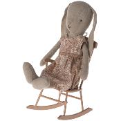 Chaise à bascule Rocking-chair Lapins Mini maileg - rose / powder