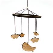 Mini Mobile en bois ted and tone - oiseau bird