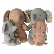 Peluche petit éléphant maileg Safari Friends - grey