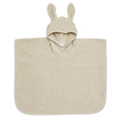 Poncho de bain enfant Jollein - lapin beige Nougat