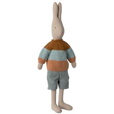 Lapin maileg Rabbit pantacourt et pull rayé - Taille 5 (mega)