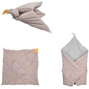 Couverture oiseau bird Fabelab - rose