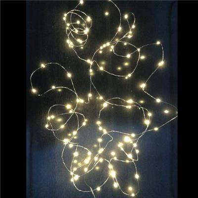 Guirlande 160 LEDS knirke - argent