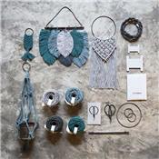 Kit créatif DIY Macramé - Ice blue Mix