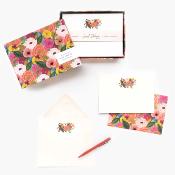 Set correspondance 12 cartes et 12 enveloppes - Juliet Rose