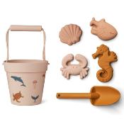 Dante Beach Set Liewood - Sea creature rose multi mix