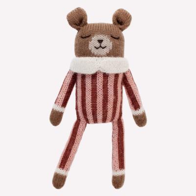 Peluche Ourson combinaison - rayures sienne