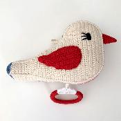 Oiseau musical crochet Anne Claire Petit - multicolore