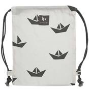 Sac ficelle BIO Fabelab - Bateaux blancs