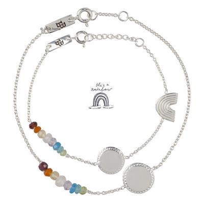 Coffret bracelets Rainbow - argent