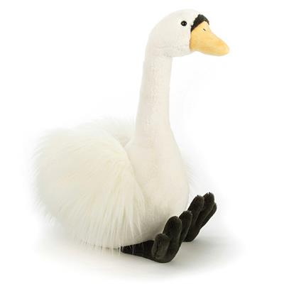 Peluche cygne Solange - blanc