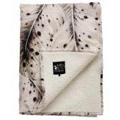 Couverture bi-matire 70 x 100 plumes - Soft feathers