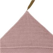 Cape de bain numero 74 Waffle BIO - rose fané / dusty pink S007