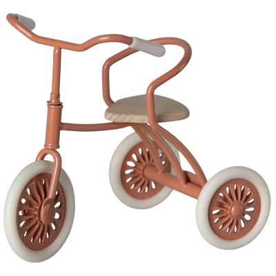 Abri et tricycle souris maileg - rose corail / coral