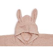 Poncho de bain enfant Jollein - lapin rose Pale pink