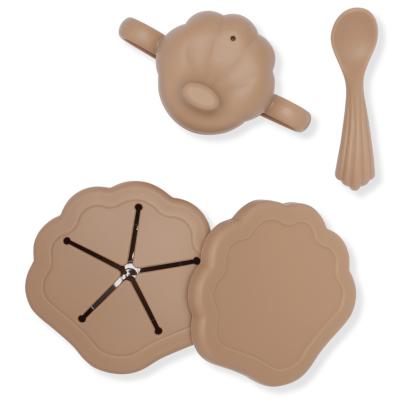 Set repas, coffret vaisselle Coquillage silicone - Bark