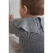 Barboteuse tricot Matti  Pearl - Artic Sea