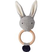 Hochet Aria - Lapin gris chiné