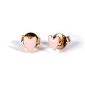 Boucles d'oreilles coeur Grant - Rose