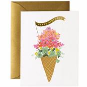 Carte anniversaire Rifle Paper Co - Ice cream Birthday