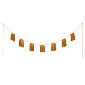 Guirlande tissée Macramé - ocre gold