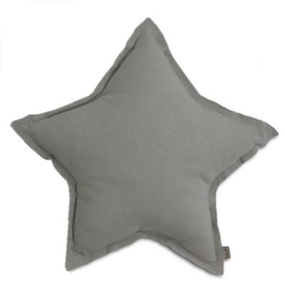 Coussin étoile numero 74 S ou M - gris clair / silver grey S019