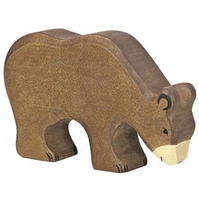 Figurine en bois - Ours brun M