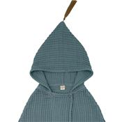 Poncho de bain enfant - bleu gris